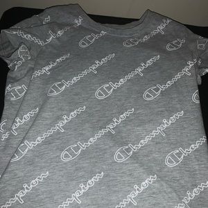 This is a kid large champion shirt